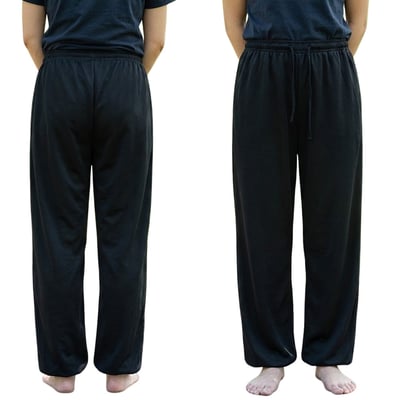 ~子甄彣璟~排汗功夫褲 拉鍊口袋不掉物 太極褲 武術褲 爆汗不黏 寬鬆速乾 燈籠褲 束口運動褲 不卡襠9