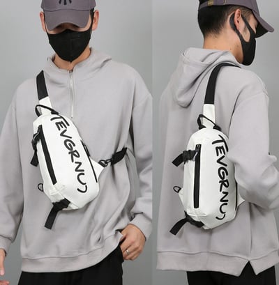 ~子甄彣璟~TAN側背包 斜挎包 斜背包 胸包 學生包 背包 錢包 單肩包 側肩包 休閑包 運動騎行包3