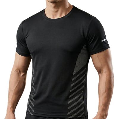 ~子甄彣璟~冰絲短袖 涼感速乾 運動短袖 T恤 訓練服 健身衣 跑步T恤 透氣短袖 男生運動衣 夏季運動服1