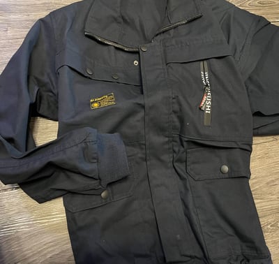 ~子甄彣璟~純棉帆布工作服 上衣+褲子 防燙 防火花 耐磨 電焊 汽修 工作褲 工作衣 勞保服 夾克 外套9