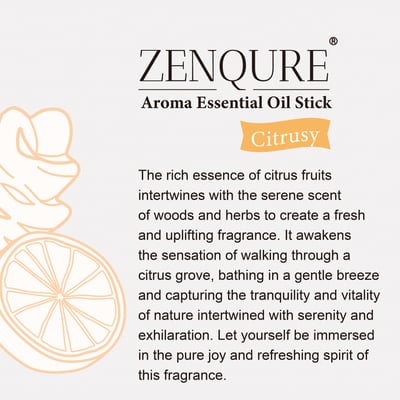 ZENQURE Aroma Essential Oil Stick 04 Citrusy2