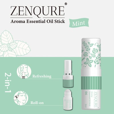 ZENQURE Aroma Essential Oil Stick Mint1