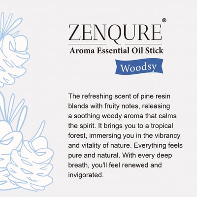 ZENQURE Aroma Essential Oil Stick 02 Woodsy2