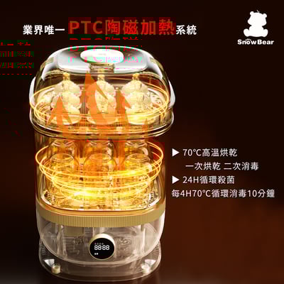 【SnowBear 韓國小白熊】智真5+ Plus 消毒烘乾多用鍋6