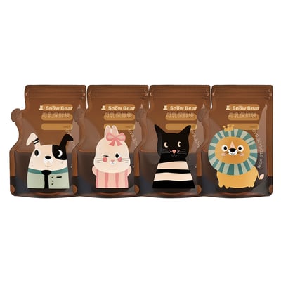 【SnowBear 小白熊】遮光母乳儲存袋200ml6