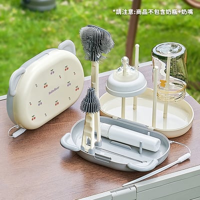 【SnowBear 小白熊】盒裝奶瓶清潔刷組4