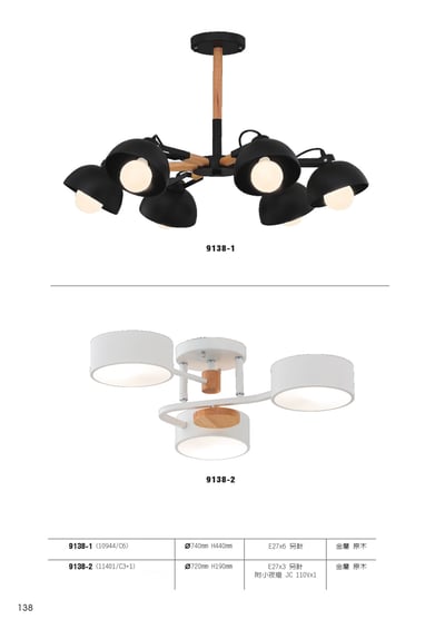 半吸頂燈系列 L1381