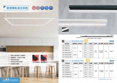 愛德華軌道支架燈 D611