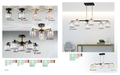 水晶半吸頂燈系列 MD1481