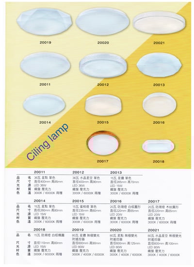 LED 吸頂燈 80W / 36W 15W 20W(防潮燈)1