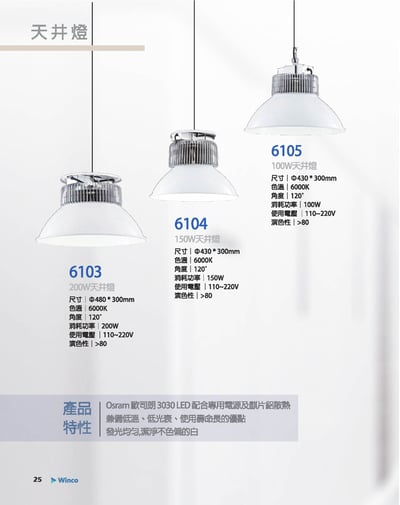 天井燈系列 W251