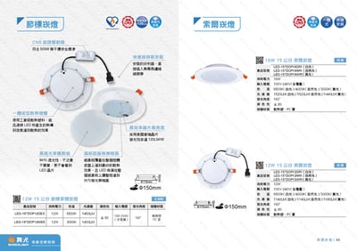 15CM / 12CM 索爾崁燈系列 D461