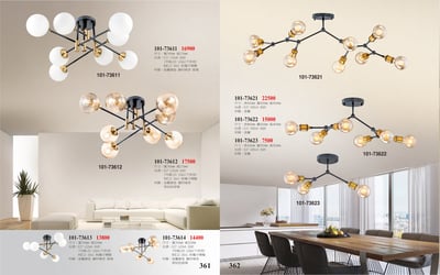 半吸頂燈系列 101-3611