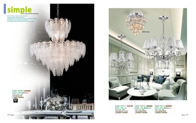 水晶吊燈 / 水晶小吸頂燈系列 MD701