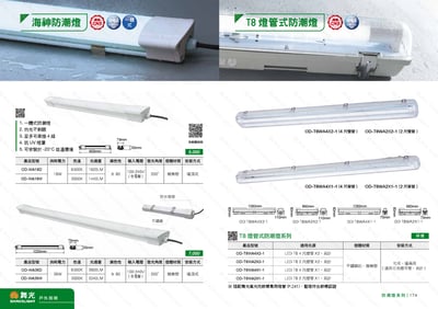 IP65 LED 防潮燈 D1731