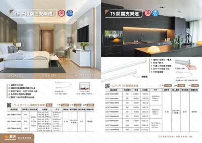 T5 三段調光支架燈 /  開關支架燈 D1391