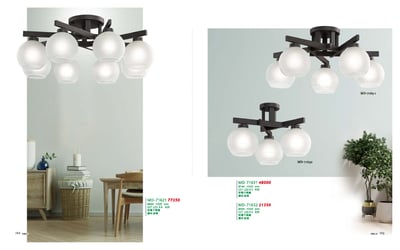 半吸頂燈系列 MD1621