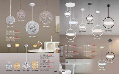水晶餐吊燈 / LED餐吊燈系列 101-1491