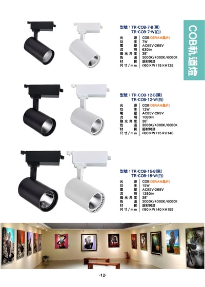 COB軌道燈系列  P121