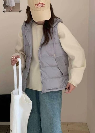 【SALE商品】TH 針織連帽羽絨背心*3色 KB91300895