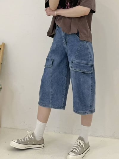 工裝七分彎刀褲*1色 J269983