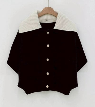 【SALE商品】領可拆短版斗篷外套*3色 KB092880568