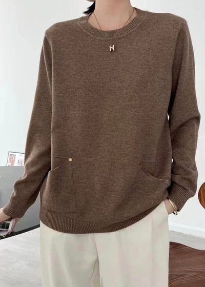 【SALE商品】質感親膚圓領基本針織衫*5色  k98201981