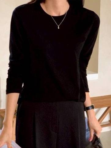 質感細磨毛基本款內搭*2色 KB073962