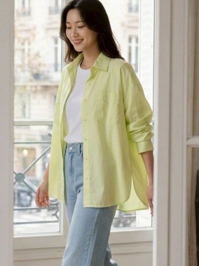 質感水洗棉質襯衫*4色  KB852851