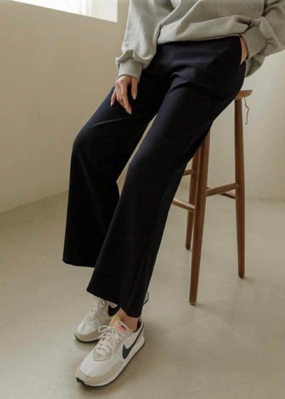 【SALE商品】挺版顯瘦小直筒修飾寬褲*1色 K980796