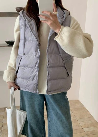 【SALE商品】TH 針織連帽羽絨背心*3色 KB91300894