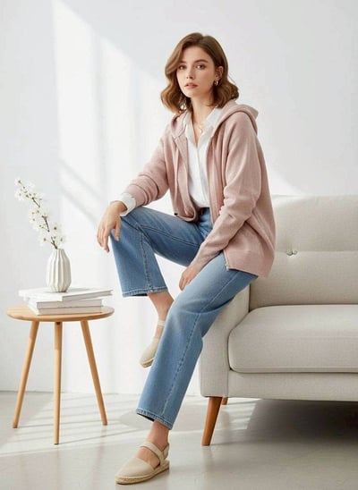 【SALE商品】針織連帽外套*5色 KB985595