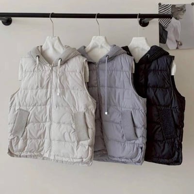 【SALE商品】TH 針織連帽羽絨背心*3色 KB91300897