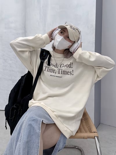 極簡百搭英文字母大學T*3色 KB6592