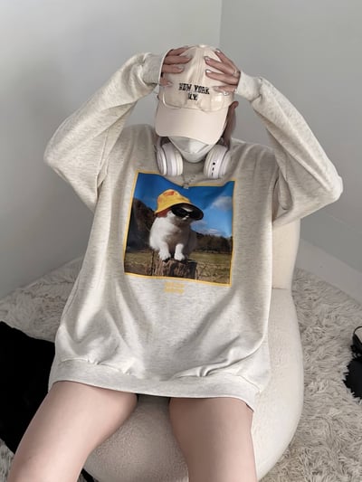 俏皮貓咪大學T*2色 KB6591