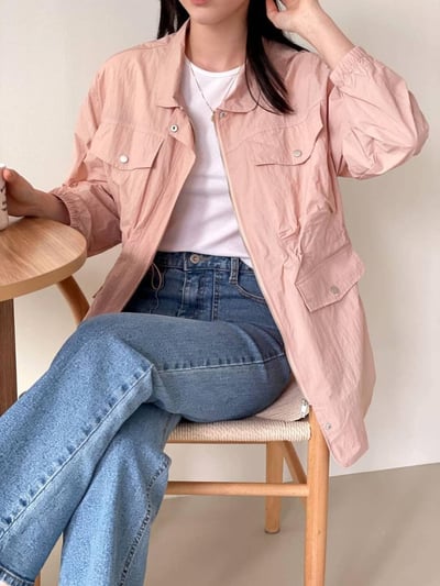 無重力防風收腰外套*3色 K989886