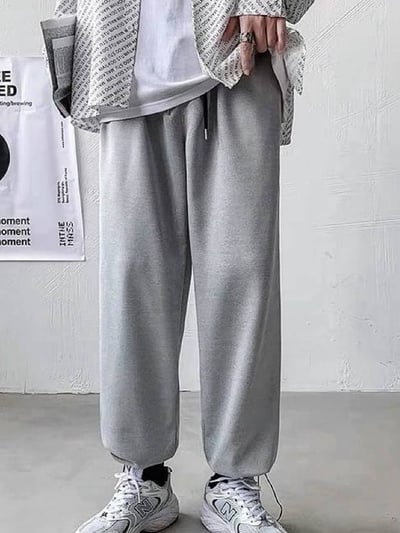 男女適穿-下版機能抽繩長棉褲*2色 T774593