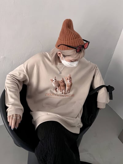 討愛三隻貓咪大學T*2色 KB6592