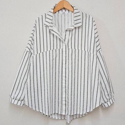 立體剪裁側壓褶造型襯衫*2色 K0859986