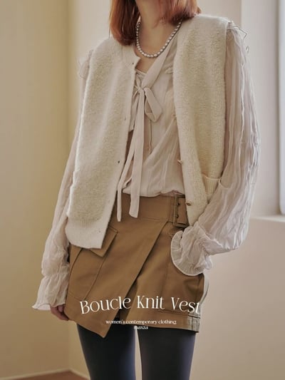 【SALE商品】百搭款QQ毛背心*3色 KB998851