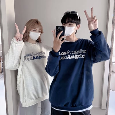 舒適百搭立體英文字母大學T*3色 KB6599