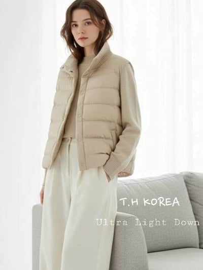 【SALE商品】TH羽絨拼接針織外套*4色 KB9125981