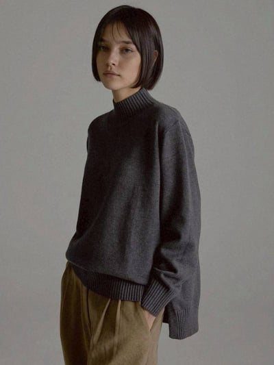 【SALE商品】立領雙邊排釦開衩針織上衣*5色 K9889551