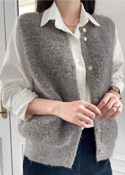 【SALE商品】百搭款QQ毛背心*3色 KB998855