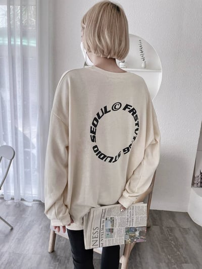 後英文字母圈大學T*3色 KB6591