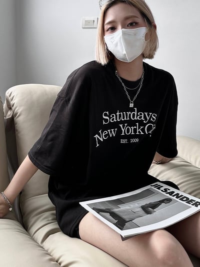 實穿簡約字母短T*2色 KB9682