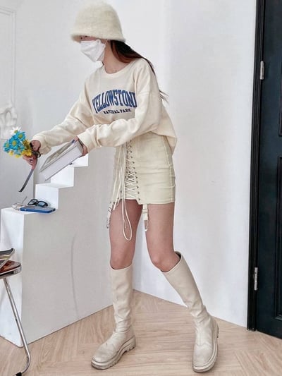 舒適配色英文字母大學T*3色 KB6591