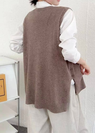 【SALE商品】V領針織背心衫*5色  k07898985