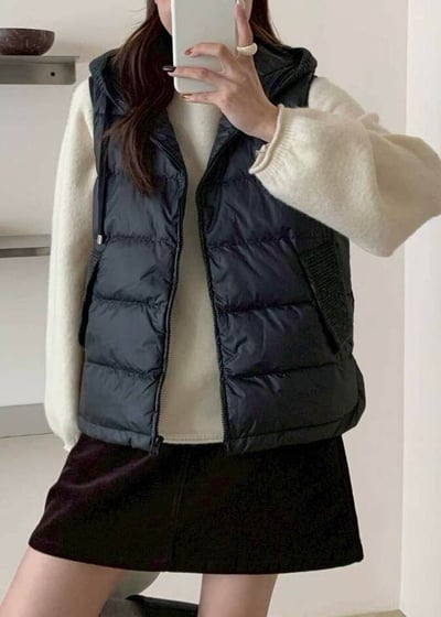 【SALE商品】TH 針織連帽羽絨背心*3色 KB91300898