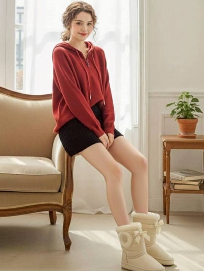 【SALE商品】半拉鍊連帽針織衫*3色 KB988596
